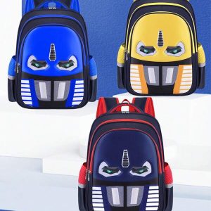 Boys' Backpack, Cartoon Student School Bag, Durable Water-Resistant Children Backpack, Multi-Functional Outdoor Travel Backpack, Birthday Gift, Suitable For 6-14 Years Old Elementary School Students Blue