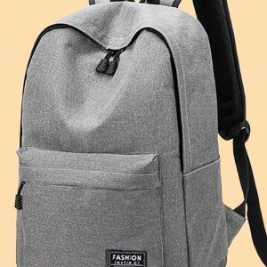 Leisure School Bag Male Canvas Simple Backpack Male Korean Version Backpack Large Capacity Middle School Bag Computer Travel Bag Back To School Man Bag Students School Supplies University Bag College Teacher Halloween Christmas School Backpack Book Bag Luggage Backpack School Pencil Case Gifts For Men Fall Scream Bag For Men Backpack Winter Christmas Gifts Grey