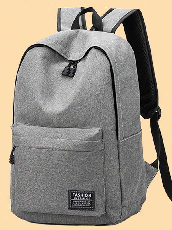 Leisure School Bag Male Canvas Simple Backpack Male Korean Version Backpack Large Capacity Middle School Bag Computer Travel Bag Back To School Man Bag Students School Supplies University Bag College Teacher Halloween Christmas School Backpack Book Bag Luggage Backpack School Pencil Case Gifts For Men Fall Scream Bag For Men Backpack Winter Christmas Gifts Grey